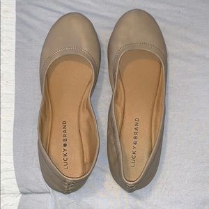 Lucky Brand Taupe Ballet Flats Women’s Size 8